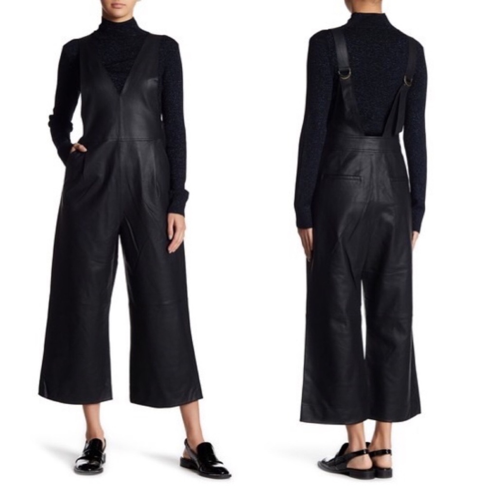 💥LASTCHANCE💥 Free People Vegan Leather Jumpsuit - Picture 3 of 7